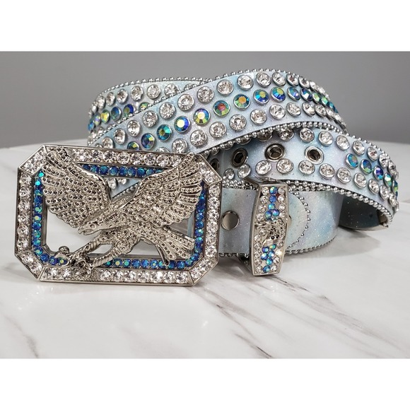 dna rhinestone belt